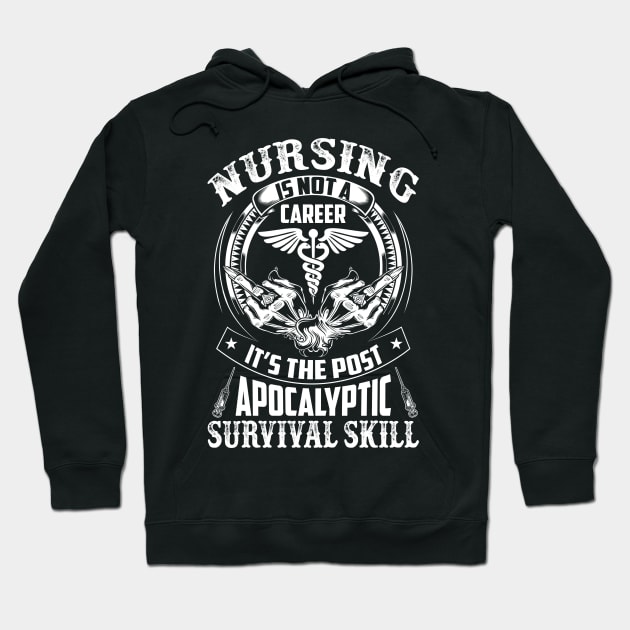 Nursing Is Not A Career - Nursing GIfts Hoodie by bunnierosoff21835